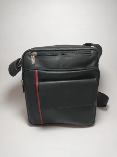 Bolso Carriel Manos Libres Para Hombre Cuero 100 Genuino