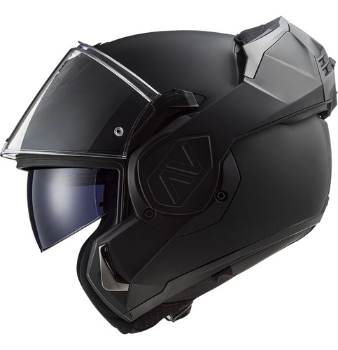 Capacete Ff906 Ls2 Robocop Escamoteável Preto Fosco