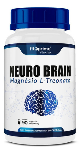 Imagem 1 de 4 de Magnésio L-treonato Puro Neuro Brain 90cps Fitoprime