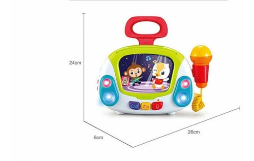Imagen 7 de 10 de Microfono Karaoke Musical Infantil Hola 3138 Sonido Juego Ed