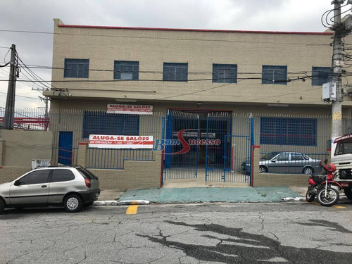 Imagem 1 de 22 de Galpão Para Alugar, 1300 M² Por R$ 19.000,00/mês - Vila Antonieta - São Paulo/sp - Ga0070