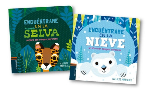 ** 2 Libros Encuentrame En La Selva + La Nieve ** Solapas