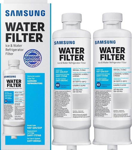 Filtro De Agua Heladera Samsung Haf-qin/exp - Da97-17376b