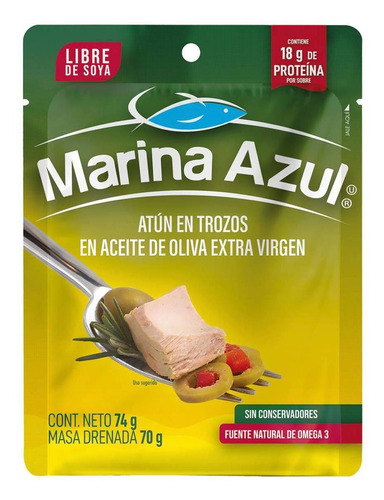 Atun Marina Azul En Aceite De Oliva 74g