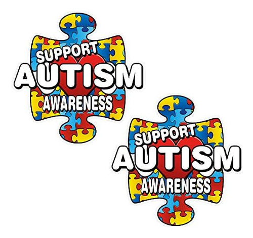 Adhesivo De Concienciación Sobre Autismo Niños Autism...