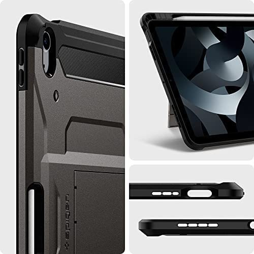 Imagen 3 de 8 de Funda Spigen Tough Armor Pro Para iPad Air 4th/5th Gunmetal