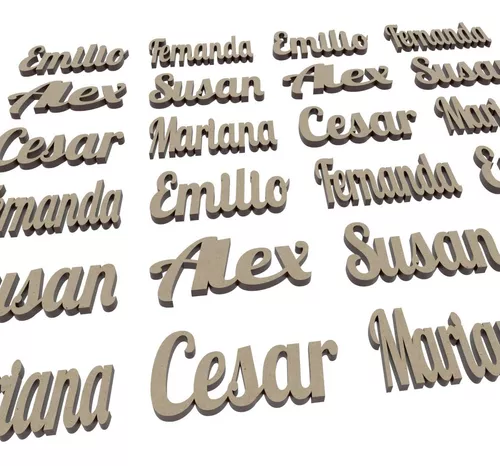 Nombre en Madera MDF  Letras para nombres de madera, Letras de madera  pintadas, Nombres en madera