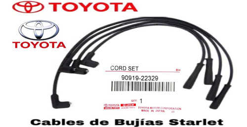 Cables Bujias Toyota Starlet 1.3 1992 - 1999 Tienda Fisica