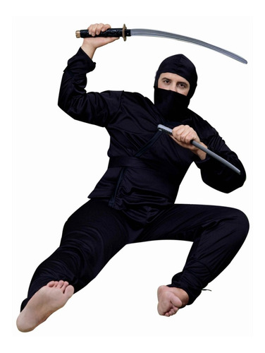 Disfraz Para Adulto De Ninja De Artes Marciales Talla Xl