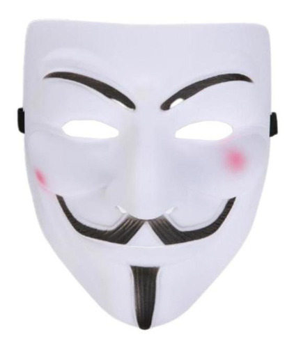 Máscaras De Plástico Blanco, Mxayr-001, Blanco,mascara Anony Color Blanco Anonyrev