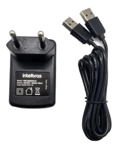  Fonte Carregador + Cabo Usb Para Cf4201 Cf4202 Intelbras