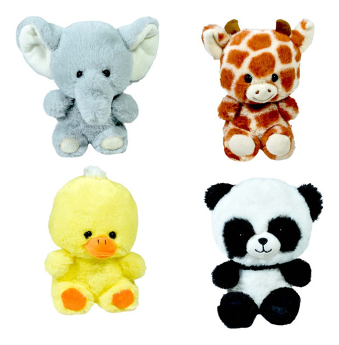 Paquete De 24 Pzs Animalitos De Peluche Damaris