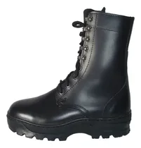 Comprar Borceguíes De Cuero Color Negro Tipo Militar. Talle 38