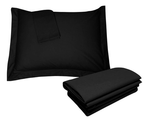 Rolo De Microfibra Casa Di Valle Preto Liso - 1m X 2.5m