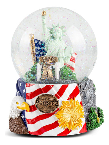 American History   100mm Globe Plays The Tune Spangled ...