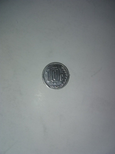 Moneda 10 Centavos Año 1994 México.