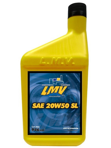 Aceite Lubricante Mineral Lmv 20w 50