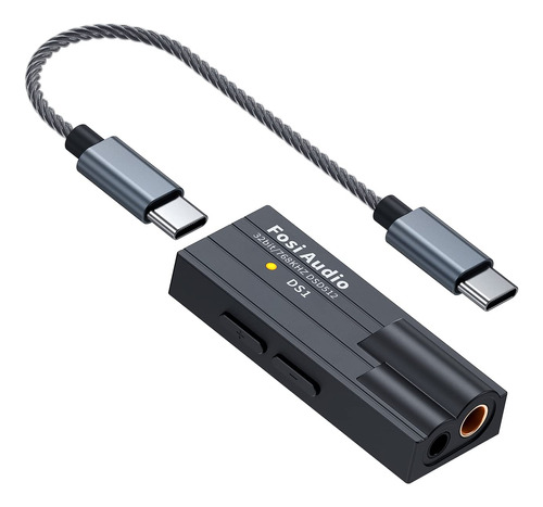 Fosi Audio Ds1 Dsd512 Hifi Usb C Dac Es9038q2m Mini Adaptado