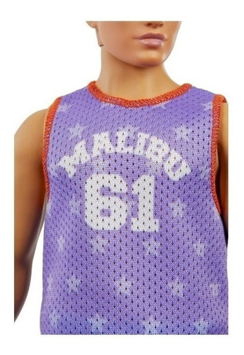 Imagem 2 de 7 de Boneco Ken Fashionistas #165 Regata Moleton Ms