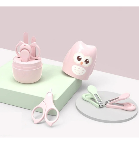 Kit Para El Cuidado Limpieza De Uñas Del Bebé Cortauñas Color Verde Claro