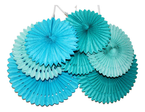 Abanicos De Papel Para Fiesta De 7 Piezas, Abanicos Grandes