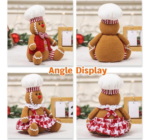 Bonecas De Pelúcia De Gengibre De Natal Para Meninos E Menin