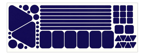 Paquete De 51 Calcomanías Reflectantes Moradas Surtidas 3m P