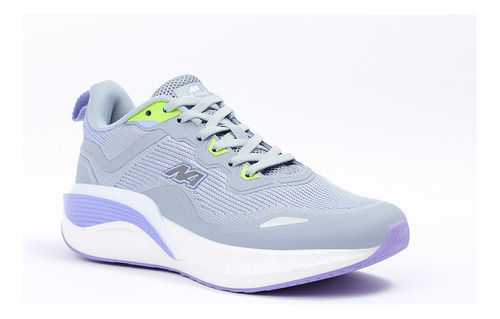 Zapatillas New Athletic Running Spoom62 Gris Claro Con Lila 