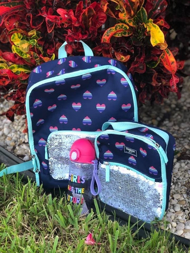 Set De Mochila Y Lunchera Oshkosh Corazones- Envio Gratis!
