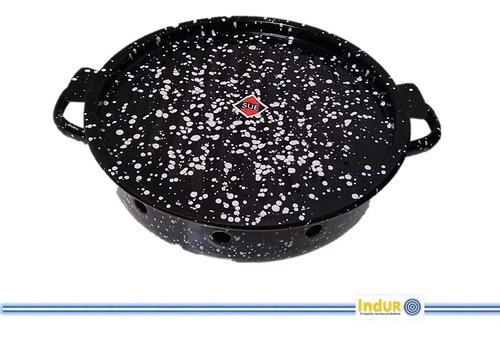 Imagen 1 de 6 de Brasero Parrillin Redondo 27 Cm Diámetro Salpicado Sue Indur