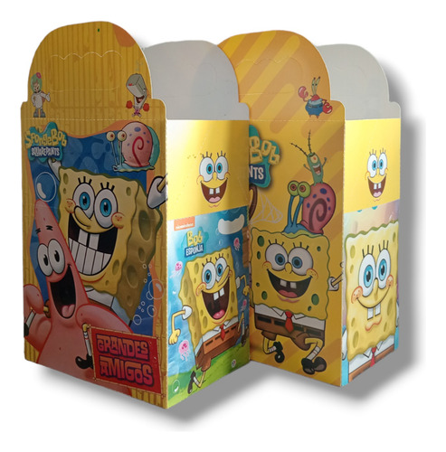 Bob Esponja Pack Para Fiestas 100 Cajas Dulcera Para Cumple