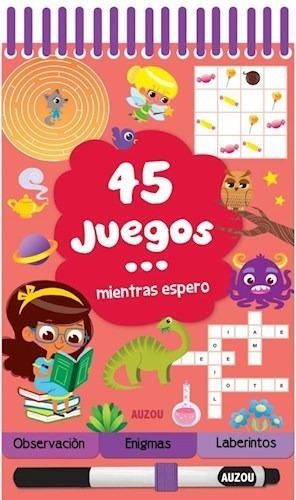 45 Juegos Mientras Espero (cartone Anillado) - Vv.aa. (pape