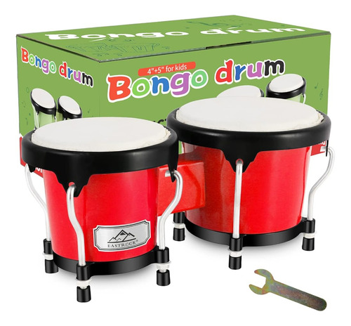 Eastrock Bongo Drum 4 Y 5 Set Para Niños Adultos Principiant