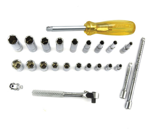 Juego De Dados Matraca Y Accesorios Urrea® Cuadro De 1/4''