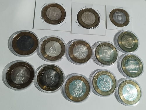 Monedas De 100 Pesos Conmemorativas De Los Estados!! (Usado)