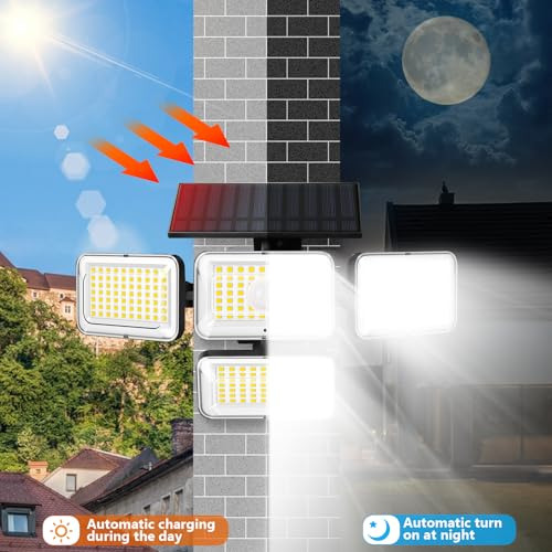 Luces Solares Mokot Para Exteriores, 288 Led 2800lm Luces So