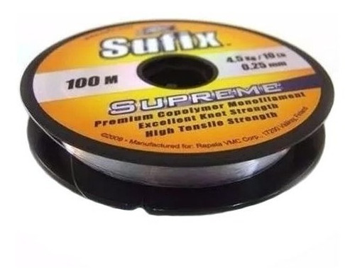 Nylon Tanza Sufix Supreme 0,28mm 100 Mts 5,8kg