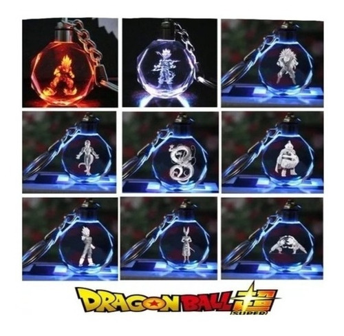 Llavero Dragon Ball Figura De Goku Con Luz Led