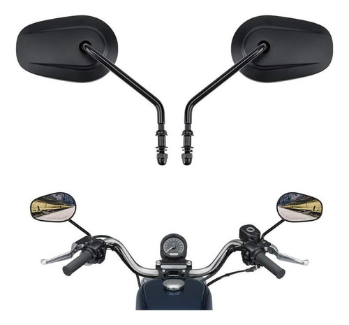 Espejos Laterales Para Sportster Xl Road King Dyna Softail