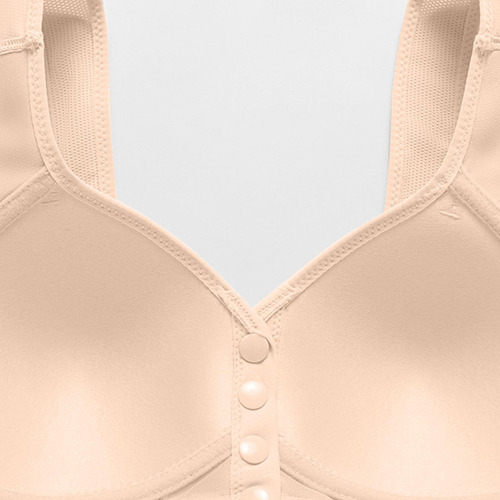 Ropa Interior Cómoda Y Suave De Color Liso Con Botón Frontal