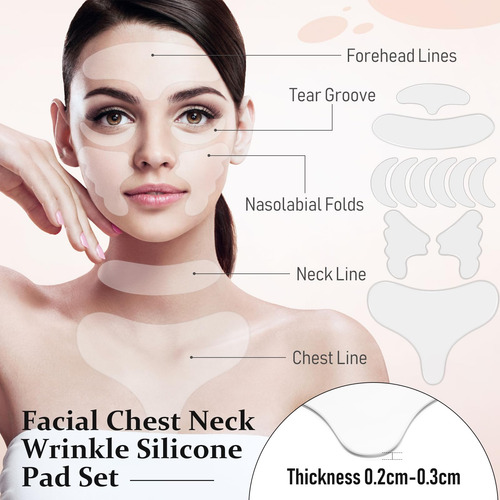 32 Almohadillas De Silicona Para Cuello Pecho Cara Parches