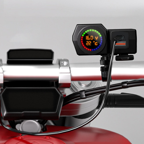 . Cargador Usb Modificado For Motocicleta Qc 3.0 Puerto Usb