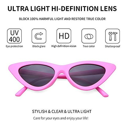 Jucoo Clout Goggles Cat Eye Gafas De Sol Vintage Mod Style R