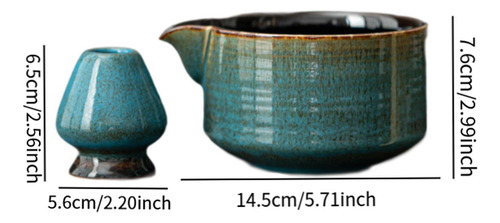 Set De 2pcs Matcha, Set De De Té, Tradicional Para Azul