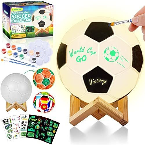 Pinte Su Propio Kit De Lámpara De Pelota De Fútbol, 