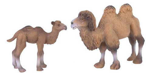 Figura de camello en miniatura de 2 piezas, modelo animal