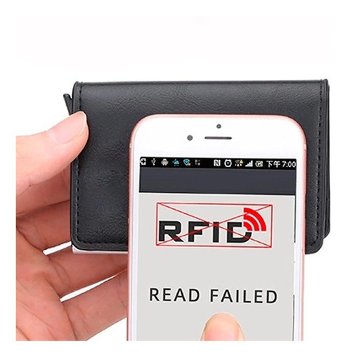Porta Tarjetas Unisex - Bloqueo Rfid