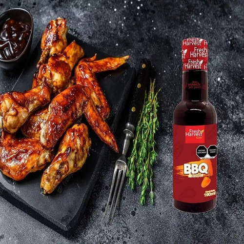 Salsa Bbq Habanero 190ml Caja Con 25pz Fresh Harvest