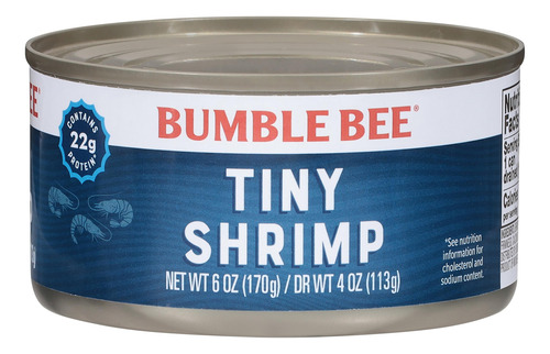 Camarones Mini Enlatados 170g Tiny Shrimp Bumble Bee Import