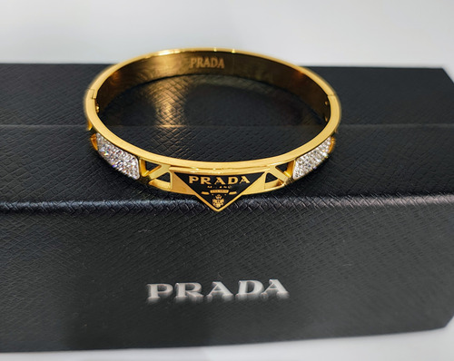 Brazalete Pulsera Prada, Diseño Y Calidad Marca Premium (Usado)